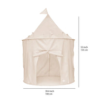 3 Sprouts Recycled Fabric Play Tent Castle - Cream