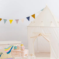 3 Sprouts Recycled Fabric Play Tent Castle - Cream