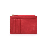 Sia Printed Card Holder Wallet - Red
