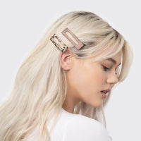 Kitsch Satin Wrapped Snap Clip 5pc Neutral & Leopard