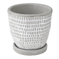 Elemental Cement Planter Dot - White