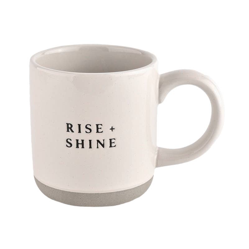 Rise + Shine Stoneware Coffee Mug