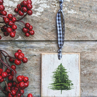 Wood Christmas Tree Ornament
