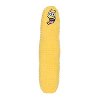 Tuffy Funny Food Corn, Durable, Squeaky Dog Toy 2-in-1