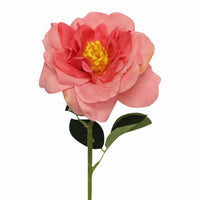 15" Artificial Real Touch Orlane Rose Stem - Peach Coral