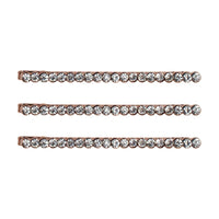 Kitsch Rhinestone Bobby Pins - Rose Gold