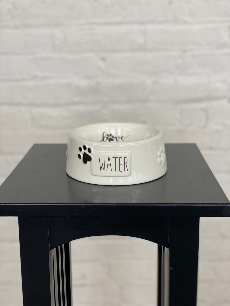 Ceramic "Water" Water Pet Bowl