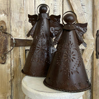 Metal Votive Cut-Out Angel