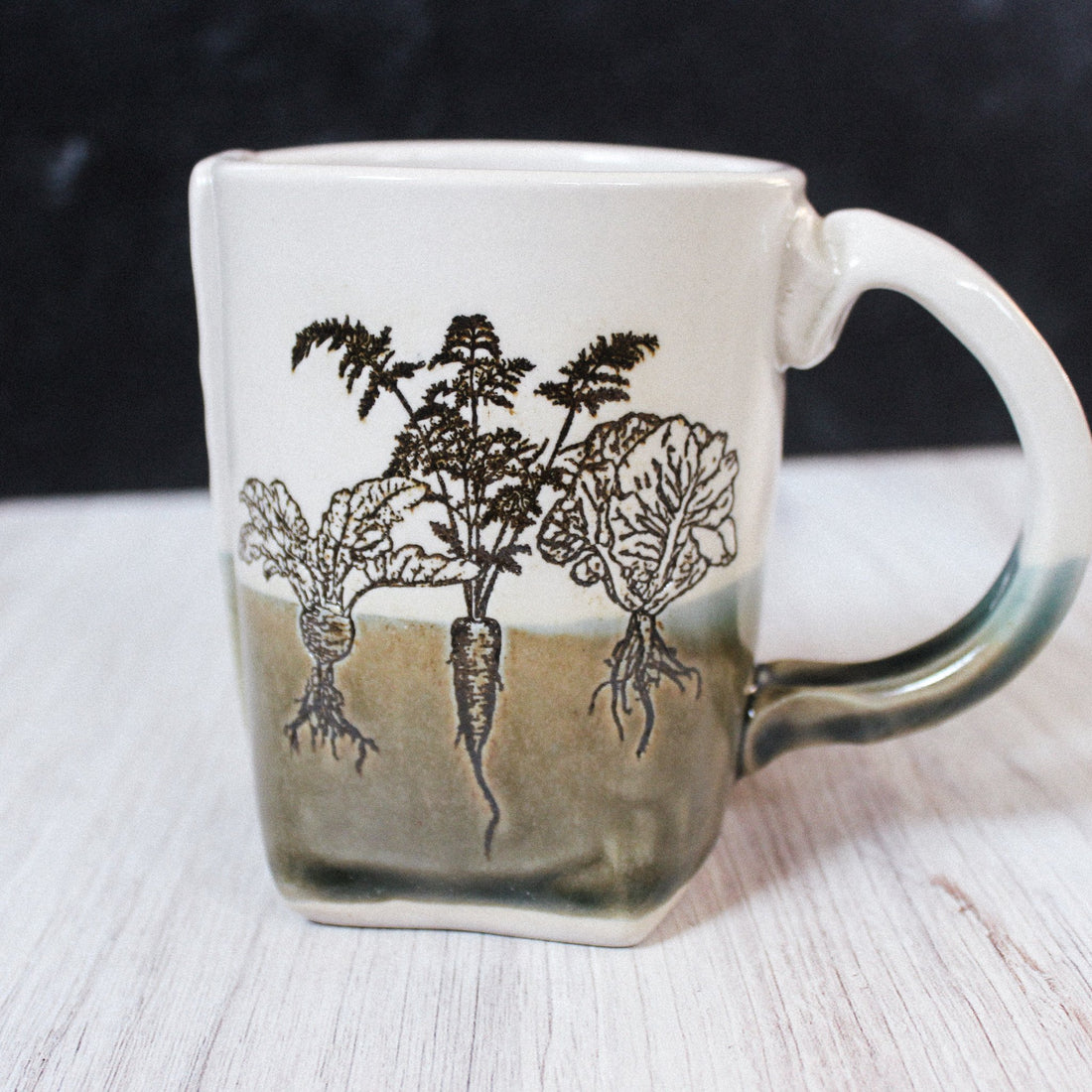 Hand-Thrown Root Vegetable Mug