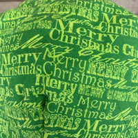 Green Merry Christmas Printed Bowl Cozy