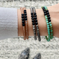 Lava Diffuser Stackable Bracelet - Frosted