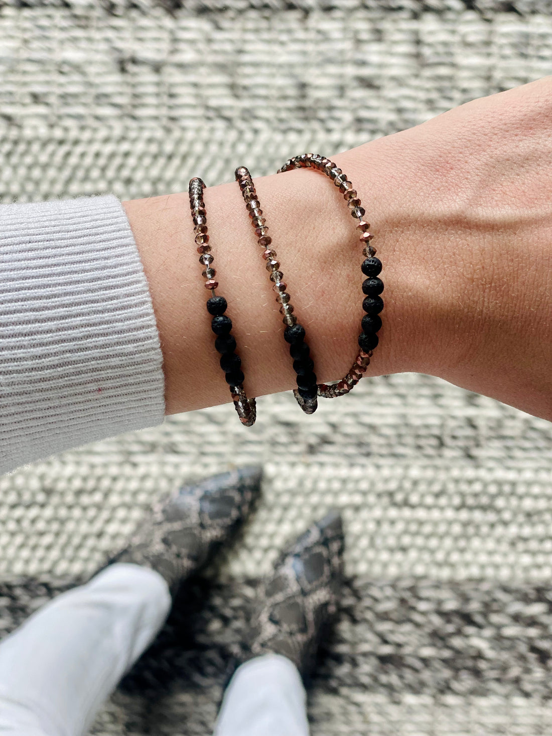 Lava Diffuser Stackable Bracelet