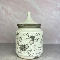 Short Floral Filigree Container