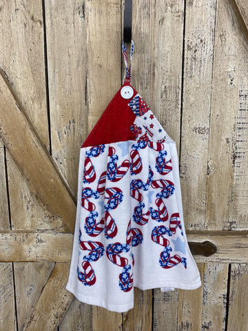 Patriotic Flip Flops Kitchen Towel