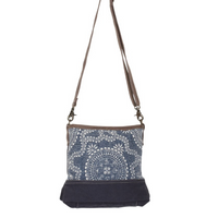 Myra Bags Navy Kilim Shoulder Bag