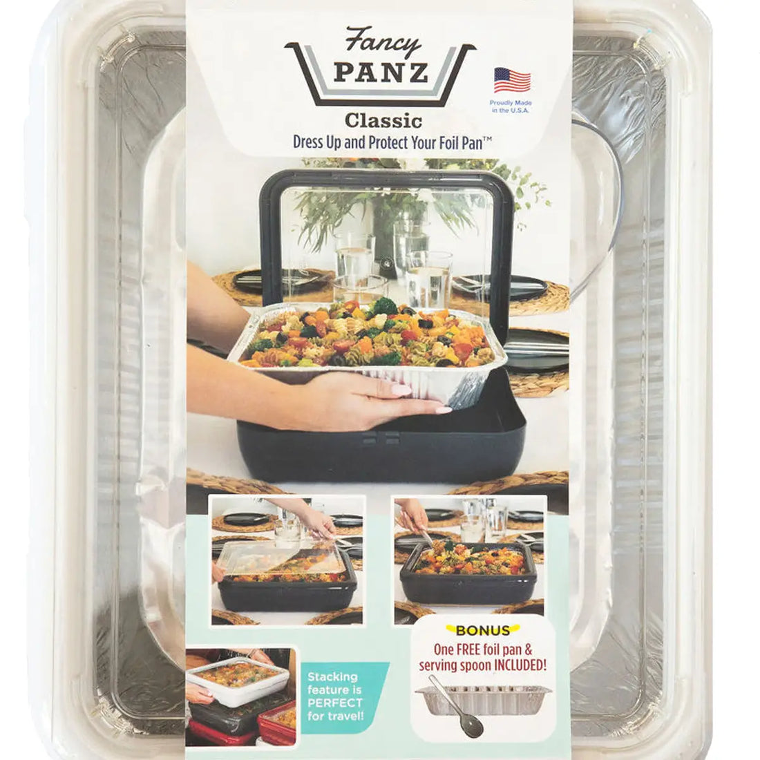 Fancy Panz Classic Foil Pan Serving Tray - White