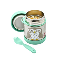 3 Sprouts Owl Stainless Steel Food Jar