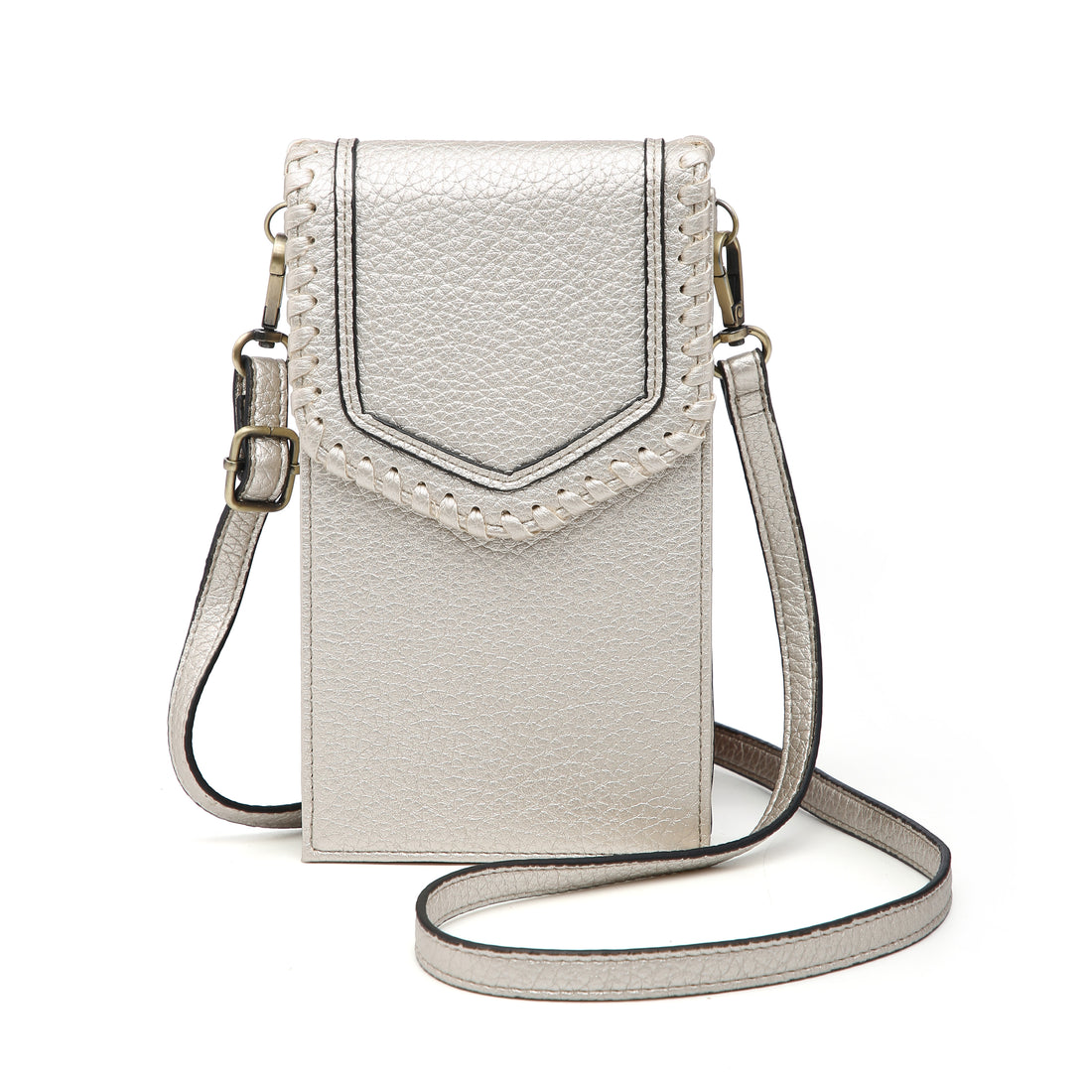 Carter RFID Touch Screen Crossbody - Light Gold
