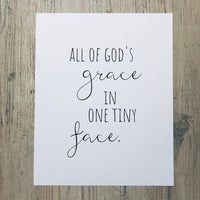 All of God's Grace Nursery Print