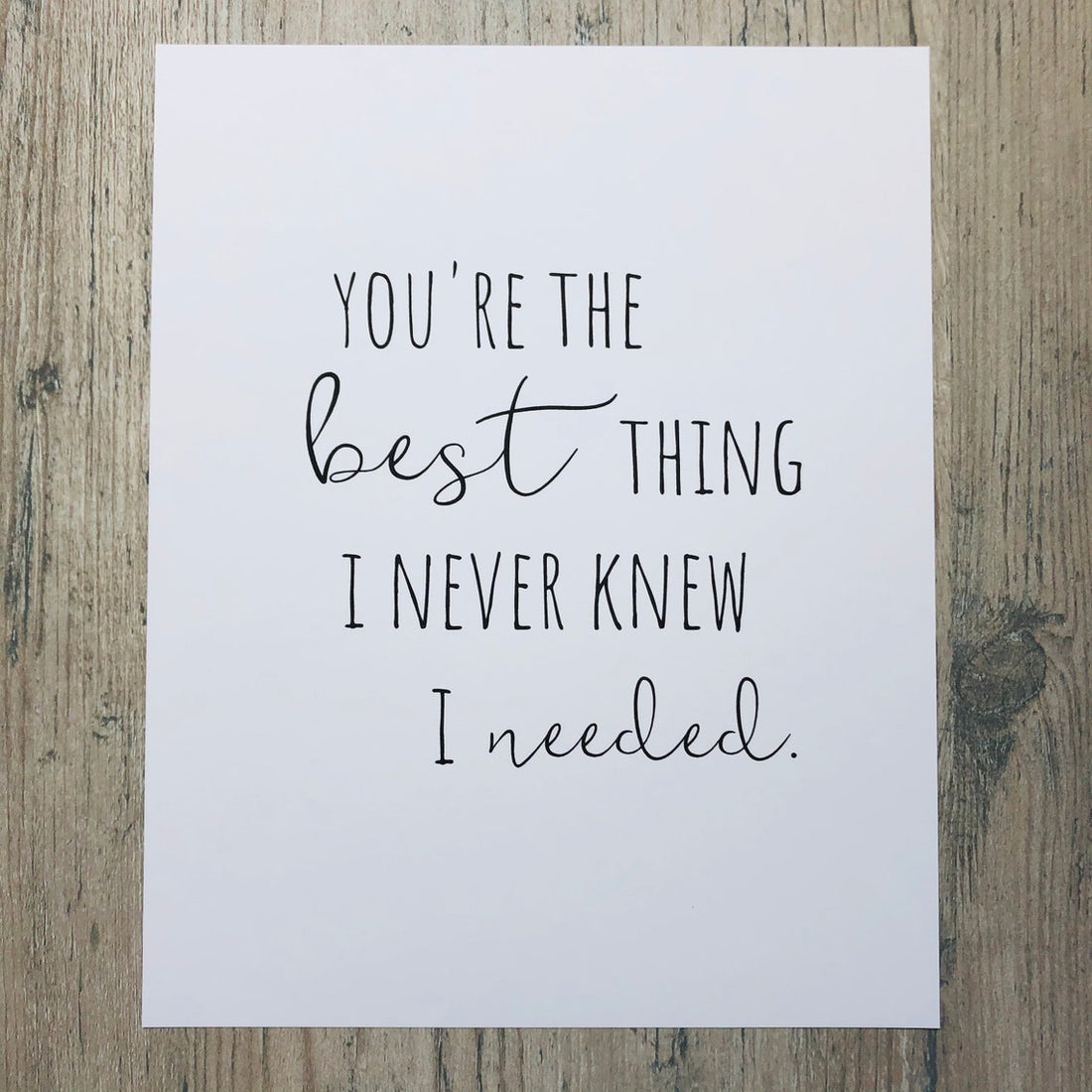 You're The Best Thing Nursery Print