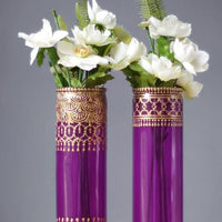 Bohemian Henna Style Vase (multiple color options)