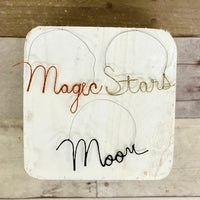 Bethany Lowe Small Hanging Wired Spooky Word