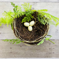 Woven Nest with Eggs