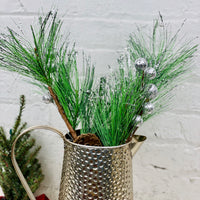 Pine Spray with Glitter Ball