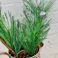 Pine Spray with Glitter Ball