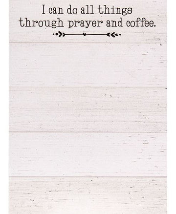 Prayer and Coffee Notepad