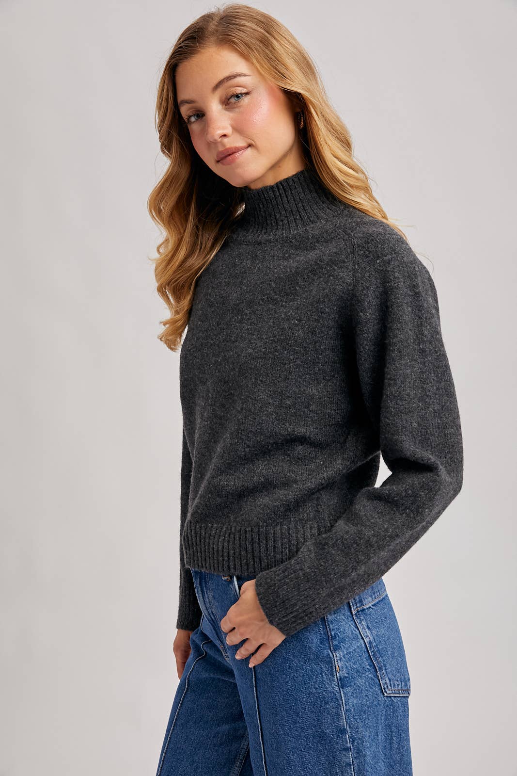 Moonlit Charcoal Sweater