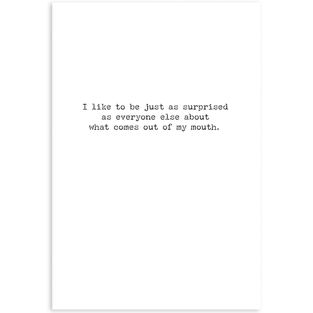 Think Before Greeting Card