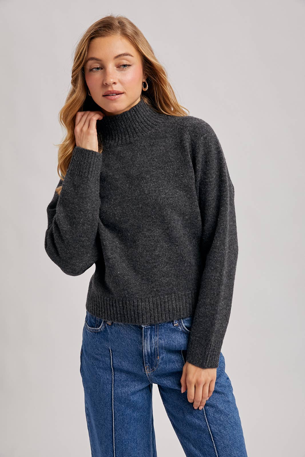 Moonlit Charcoal Sweater