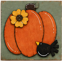 Pumpkin + Crow Tile Kit - 4.25"