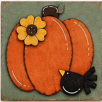Pumpkin + Crow Tile Kit - 4.25"