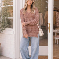 Cinnamon Weave Sweater