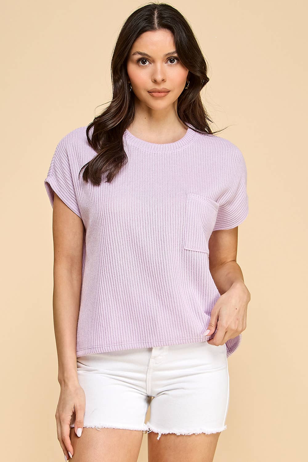 Lavender Knit Top