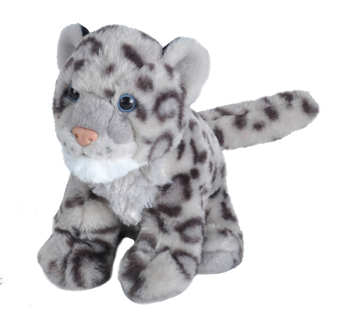 Mini Snow Leopard Baby Stuffed Animal 8"