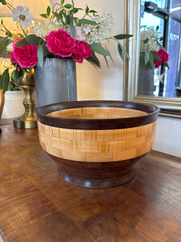 Walnut Segmented Bowl - 10"