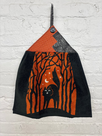 Spooky Cat Kitchen Towel