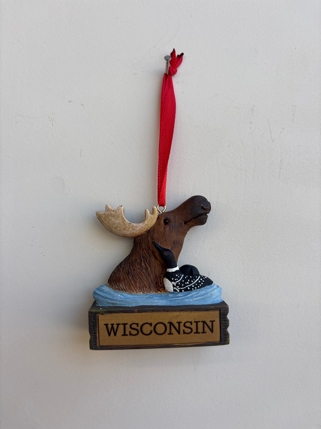 Moose + Loon Magnetic Ornament