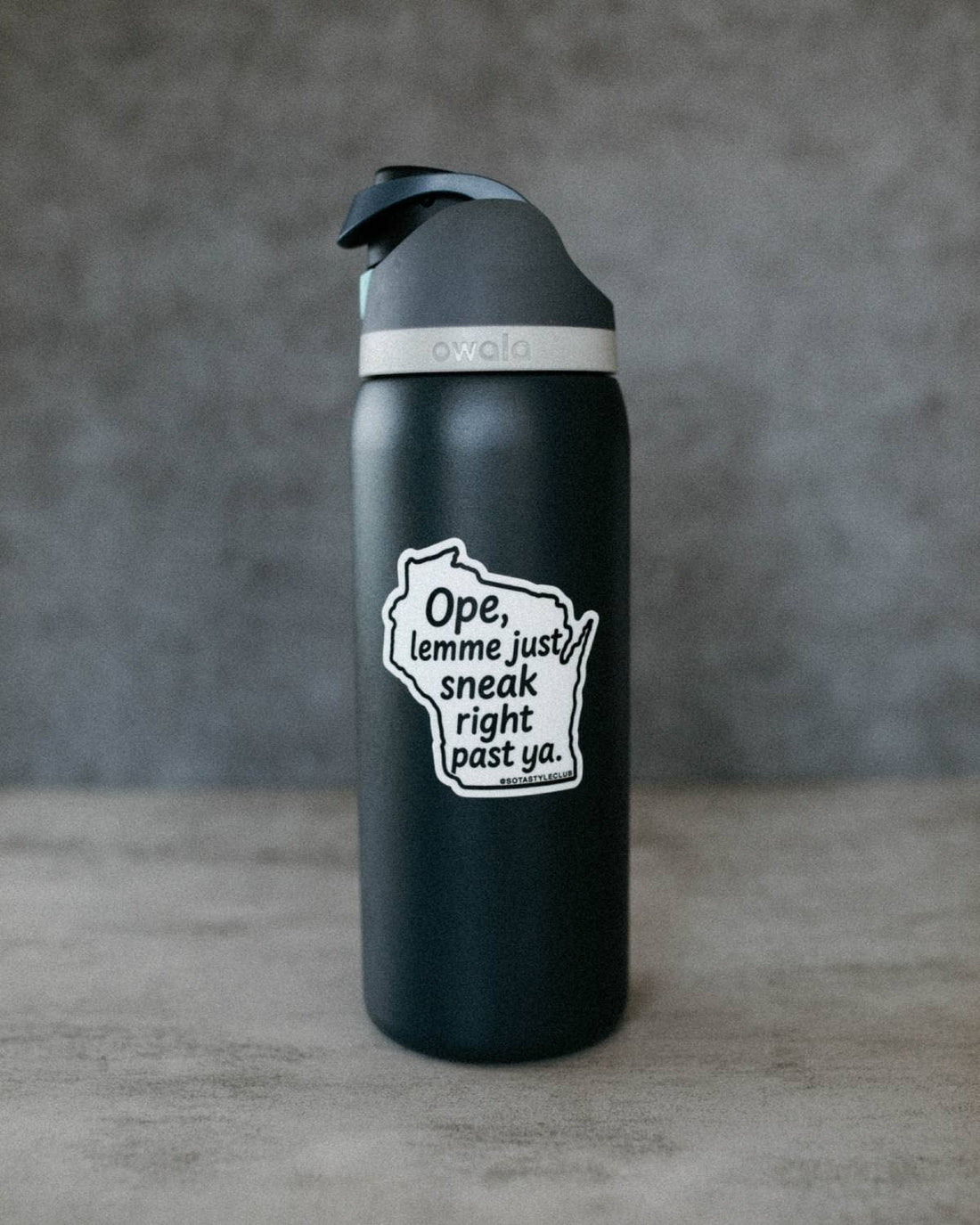 Ope, Lemme Just Sneak Right Past Ya - Wisconsin Vinyl Decal Sticker