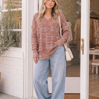Cinnamon Weave Sweater