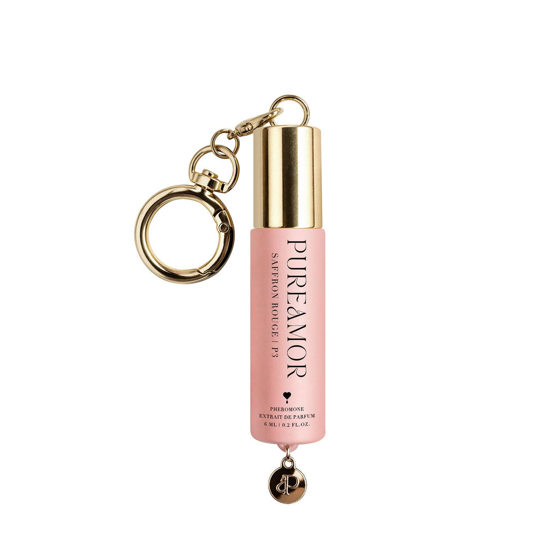 Saffron Rouge | Roll-on Pheromone Keychain Perfume Oil - 6ml: Classic Pendant