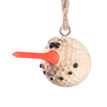 Golf Ball Snowman Ornament