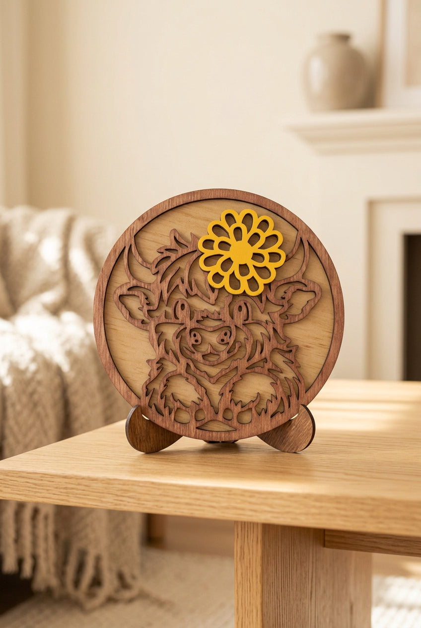 Highland Cow Sign