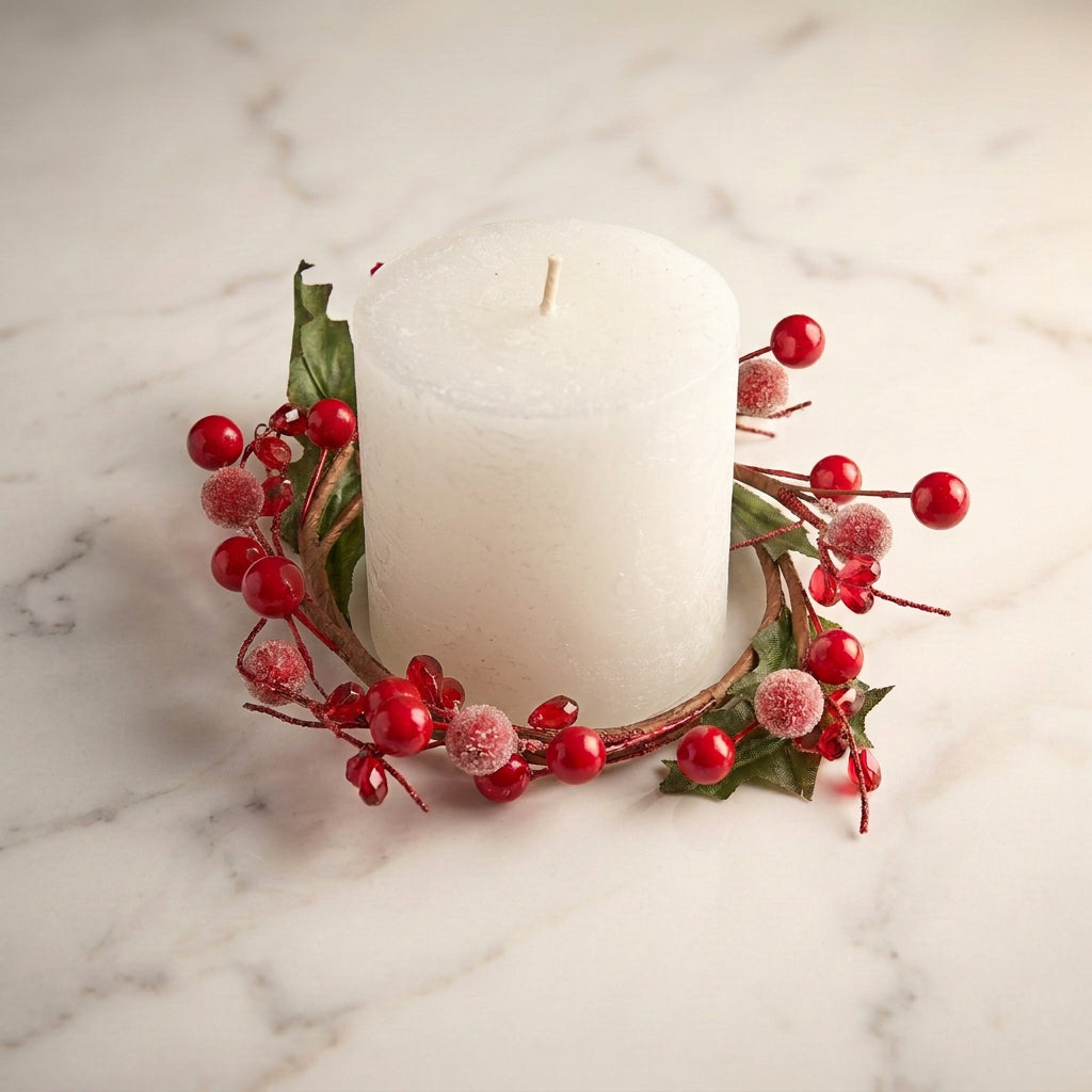 Red Berry Candle Ring