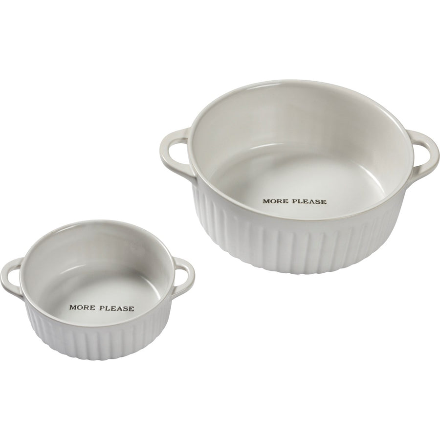 More Please Covered Casserole Dish