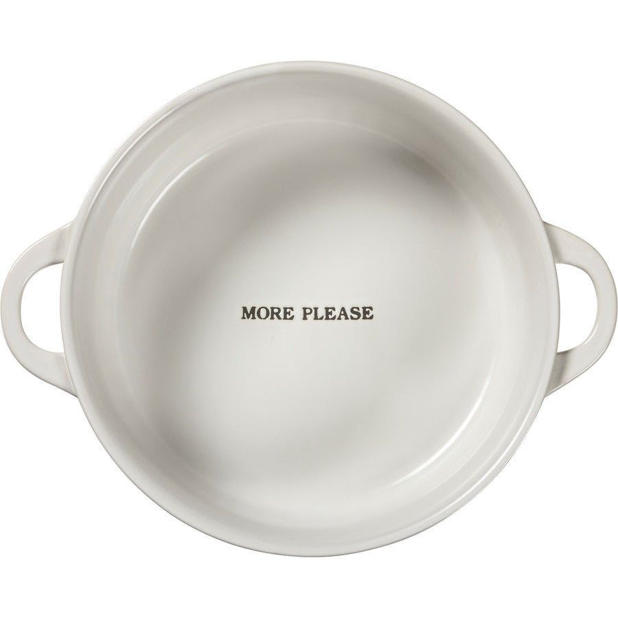 More Please Covered Casserole Dish