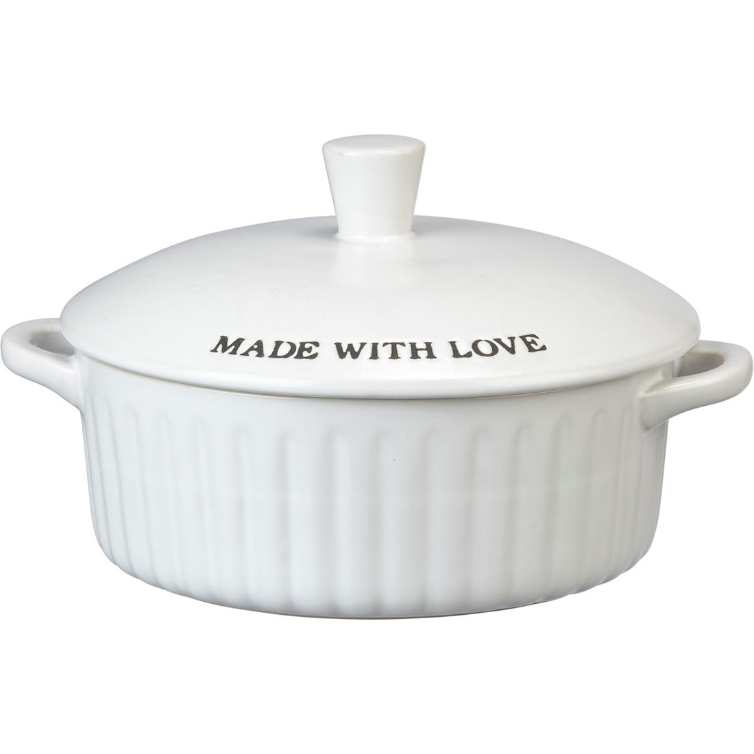 More Please Covered Casserole Dish